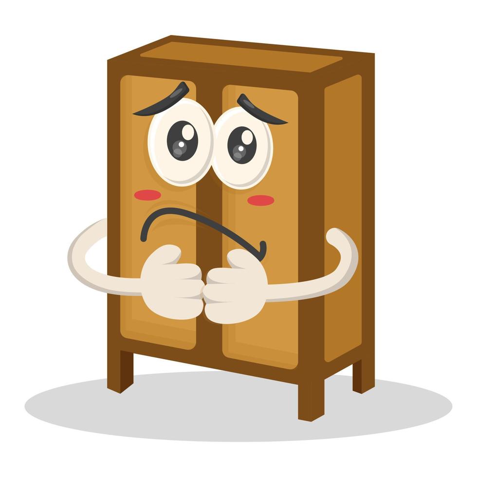 Mascot illustration cabinets vector