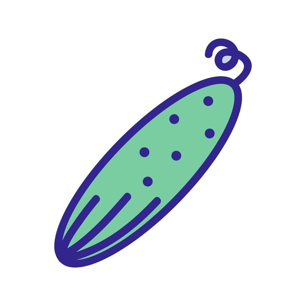 cucumber icon vector outline illustration