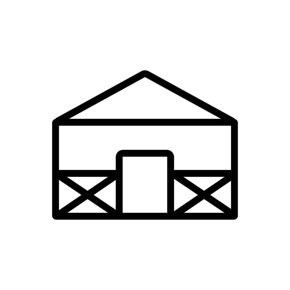 Farm icon vector. Isolated contour symbol illustration vector