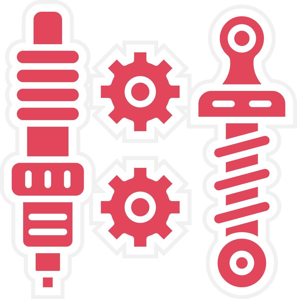 Car Parts Icon Style vector