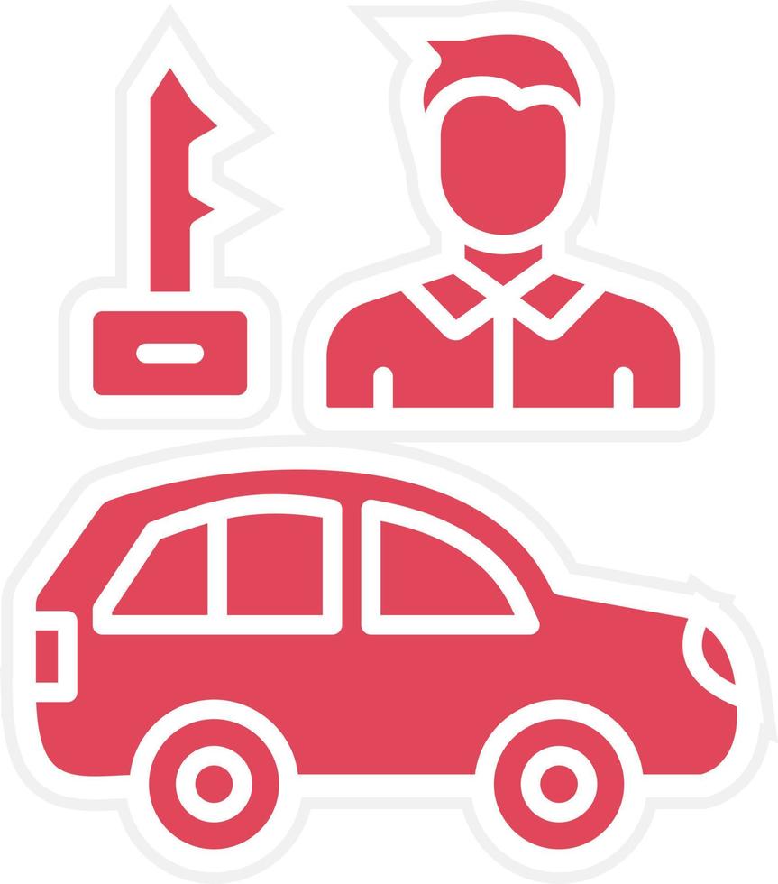 Car Salesman Icon Style vector