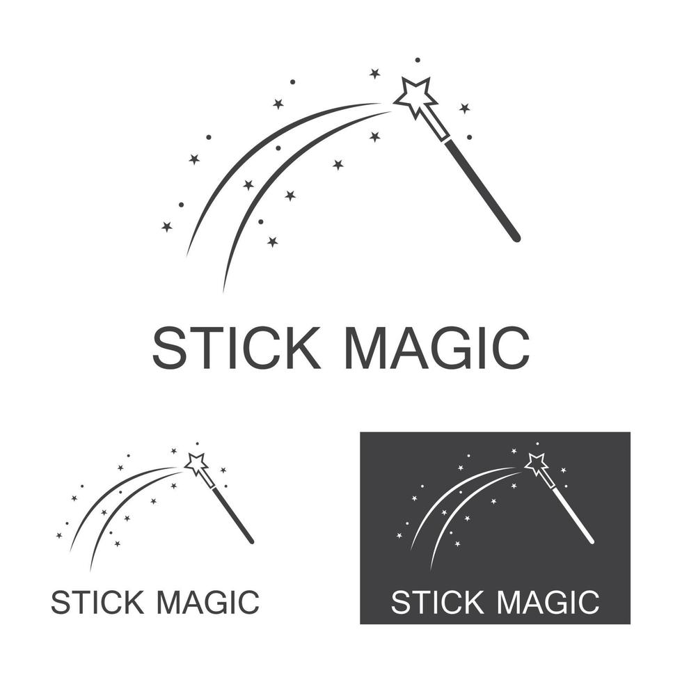 magic wand icon logo vector