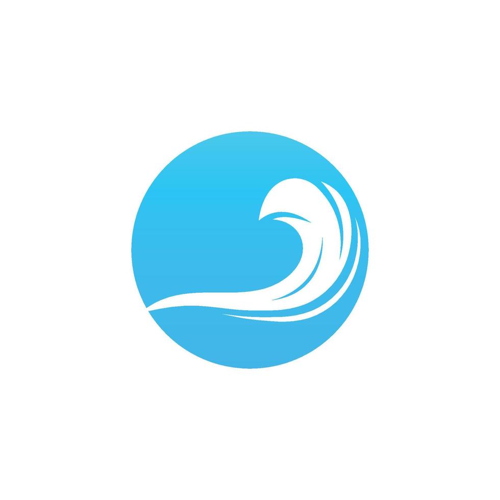 Water wave logo and Sea wave logo or beach water waves, with vector design concept.