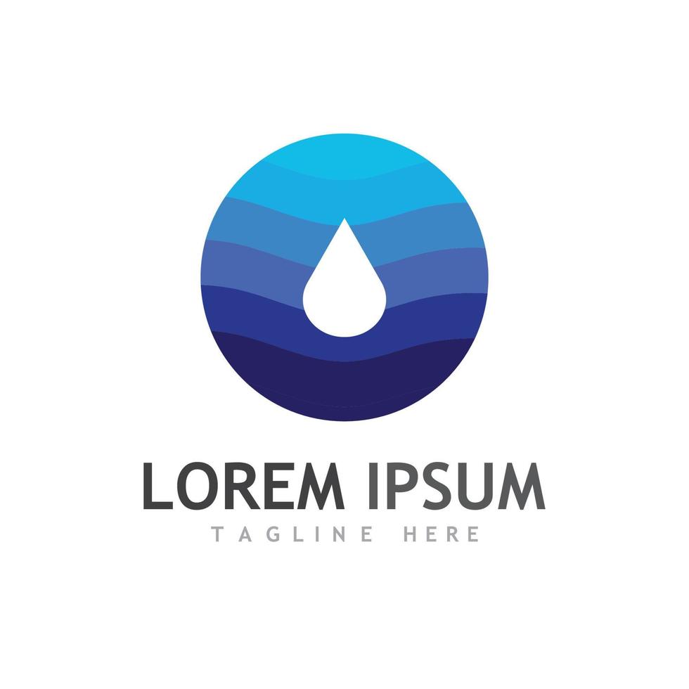 Water drop Logo Template vector