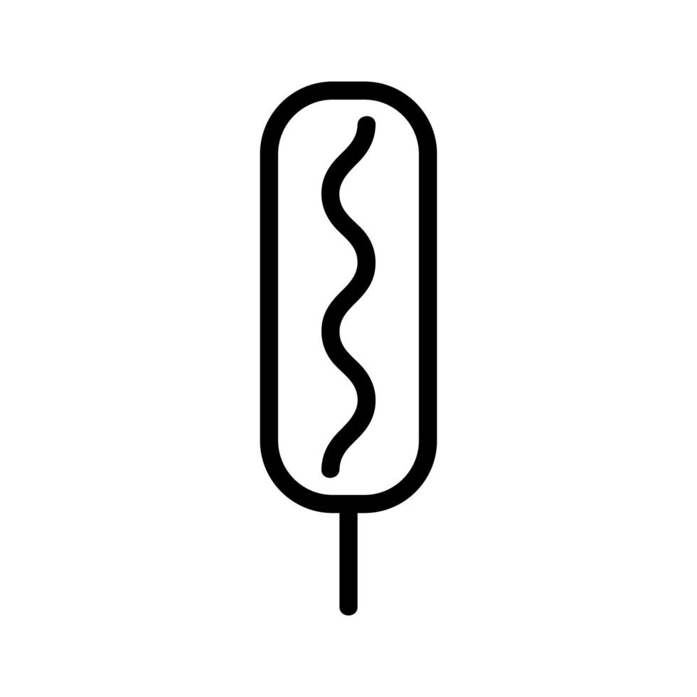 corn food icon vector. Isolated contour symbol illustration vector