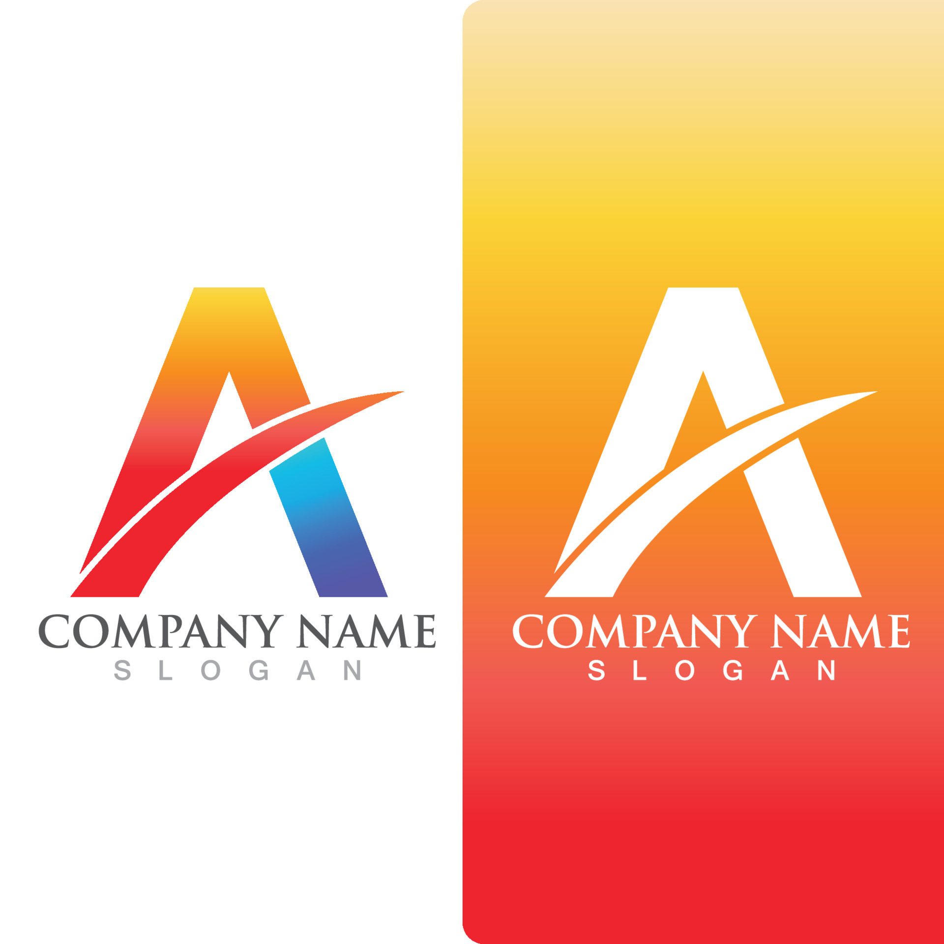 A Logo Template design 9964316 Vector Art at Vecteezy