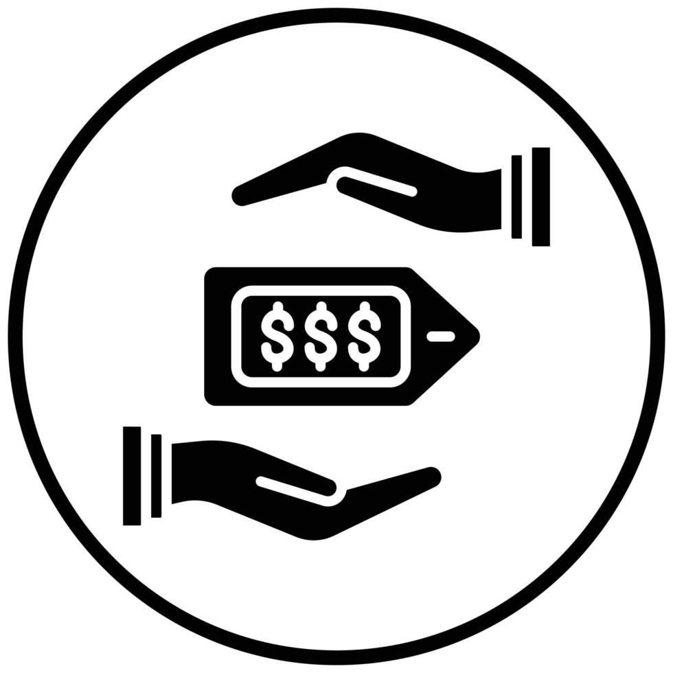 Buyout Price Icon Style vector