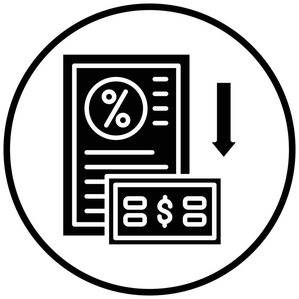 Down Payment Icon Style vector