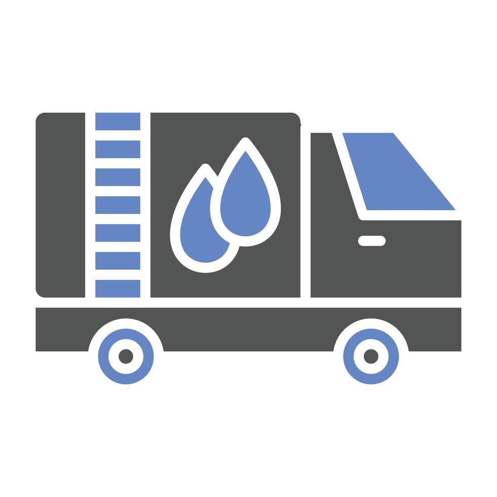 Oil Tanker Icon Style vector