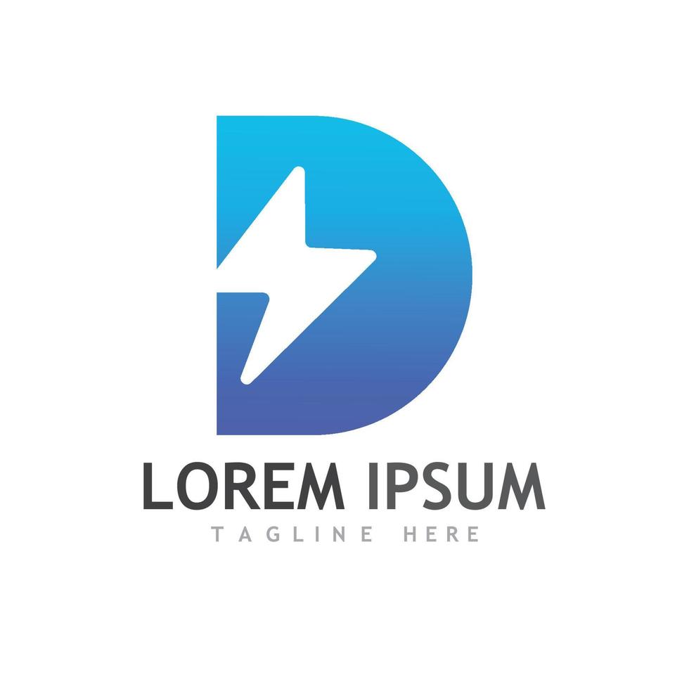 electric lightning logo, using modern vector design concept.
