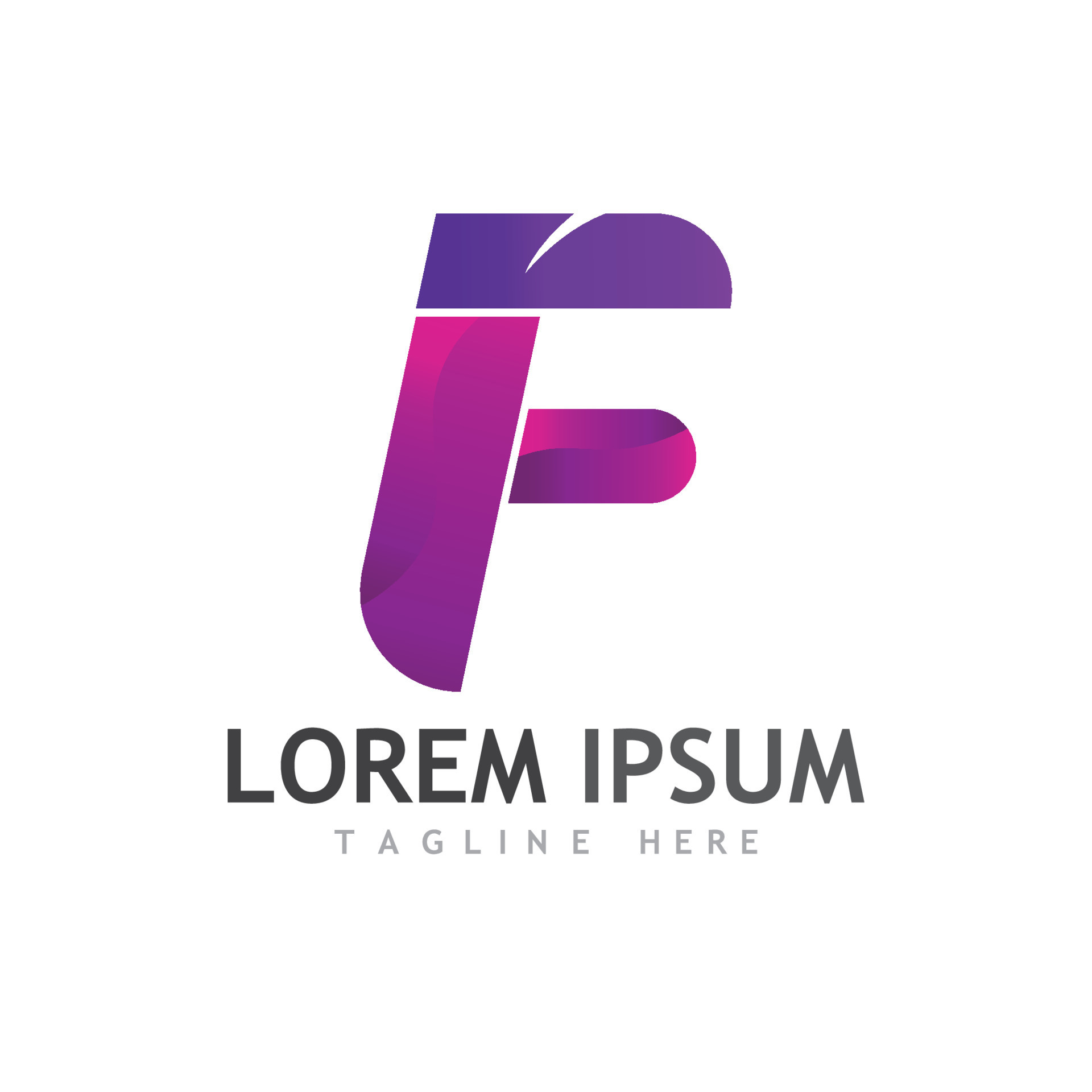 F letter logo, simple, abstract, creative and minimalist. 9964685