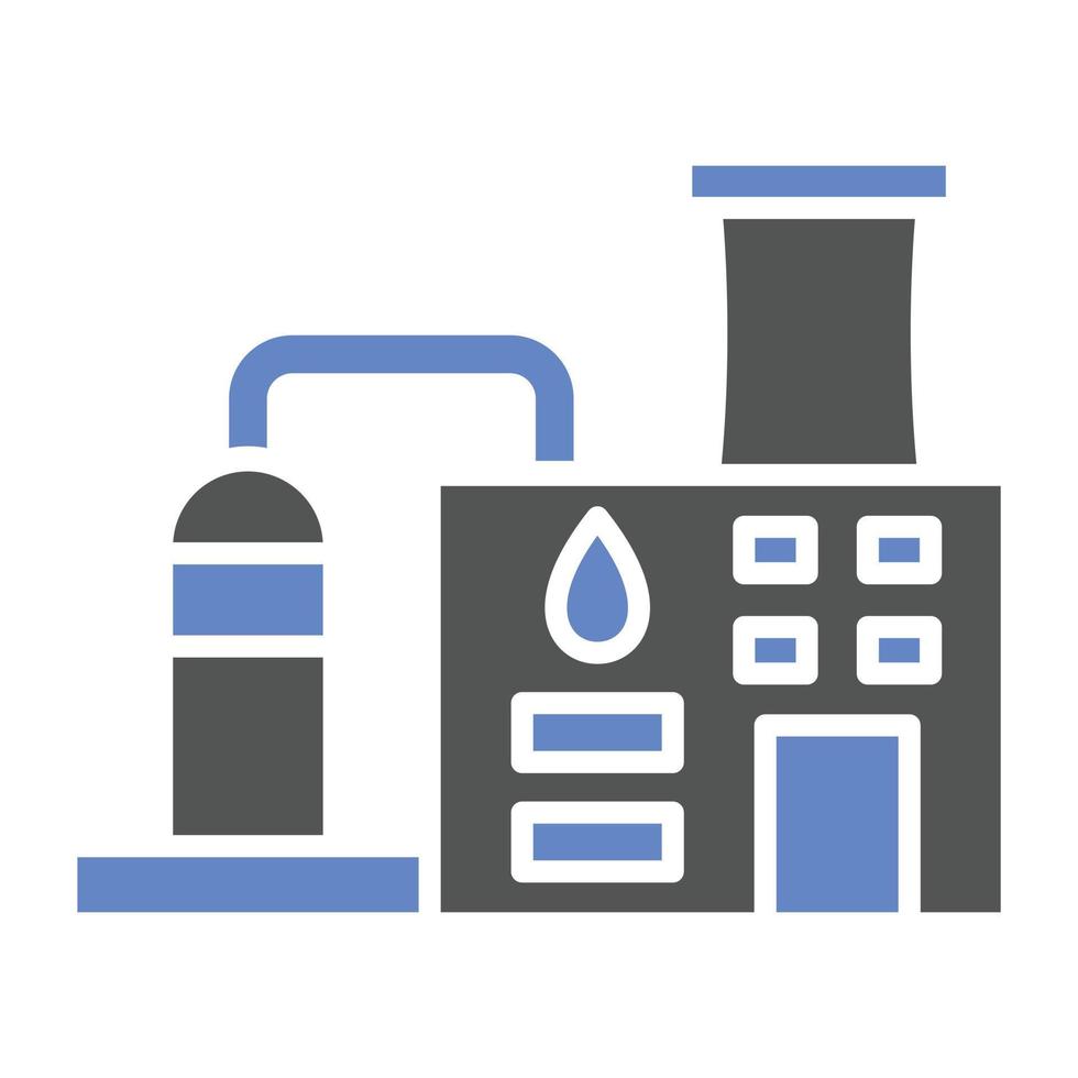 Oil Refinery Icon Style vector