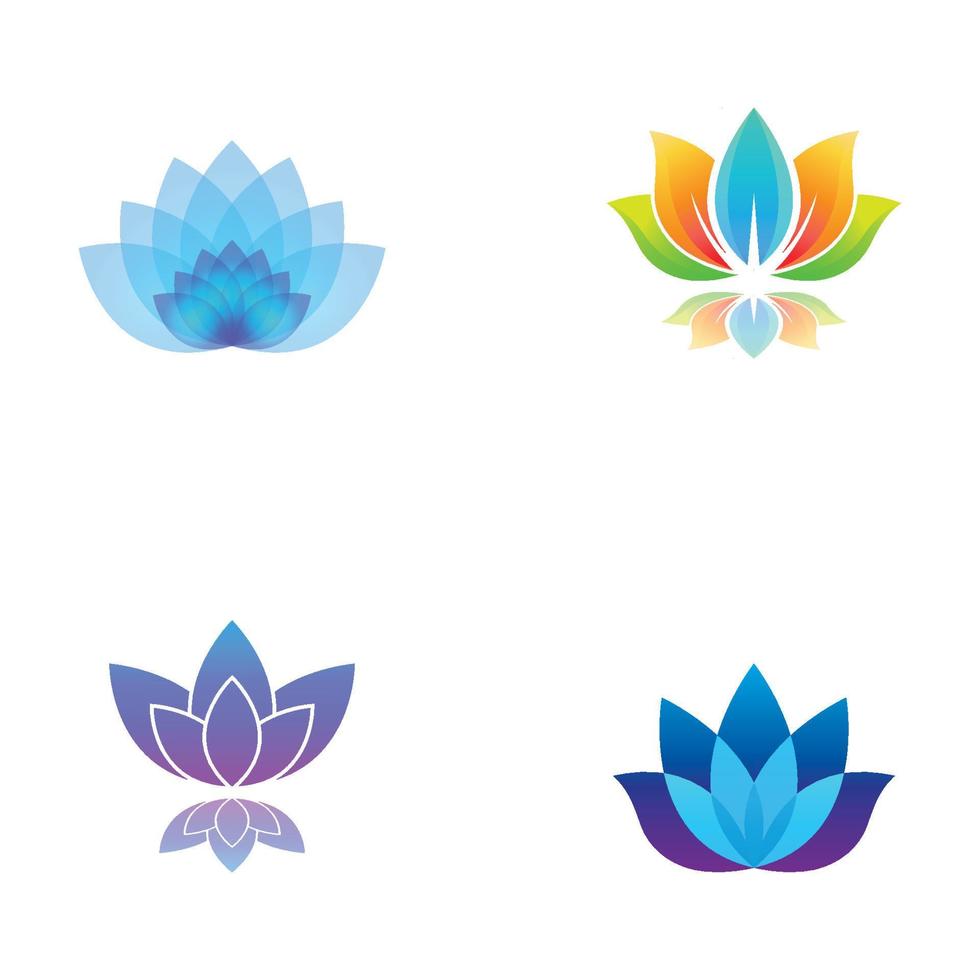 Beautiful and naturally beautiful lotus spa flowers, with luxurious and elegant lotus flower illustration editing, suitable for beauty and cosmetic salons. vector