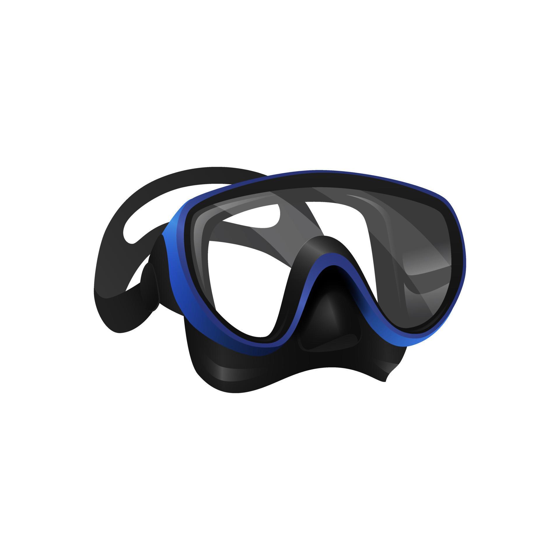 Isolated diving mask on a white background. 9964800 Vector Art at Vecteezy