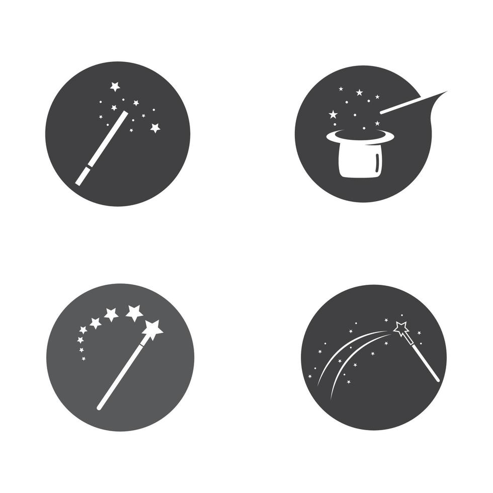 magic wand icon logo vector