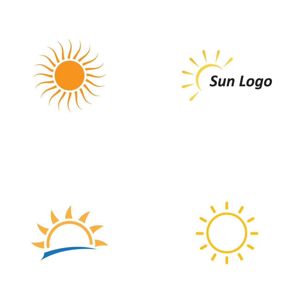 icono de ilustración de vector de sol