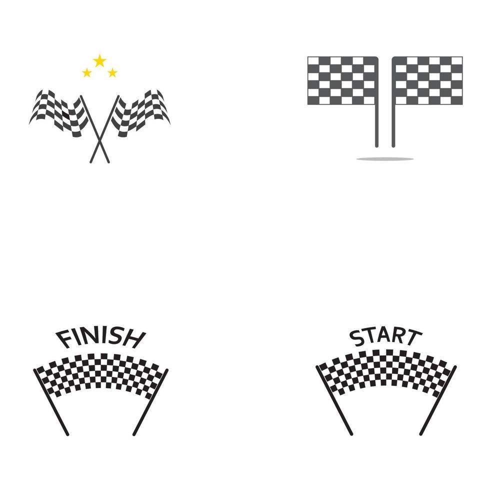 Race flag icon design vector
