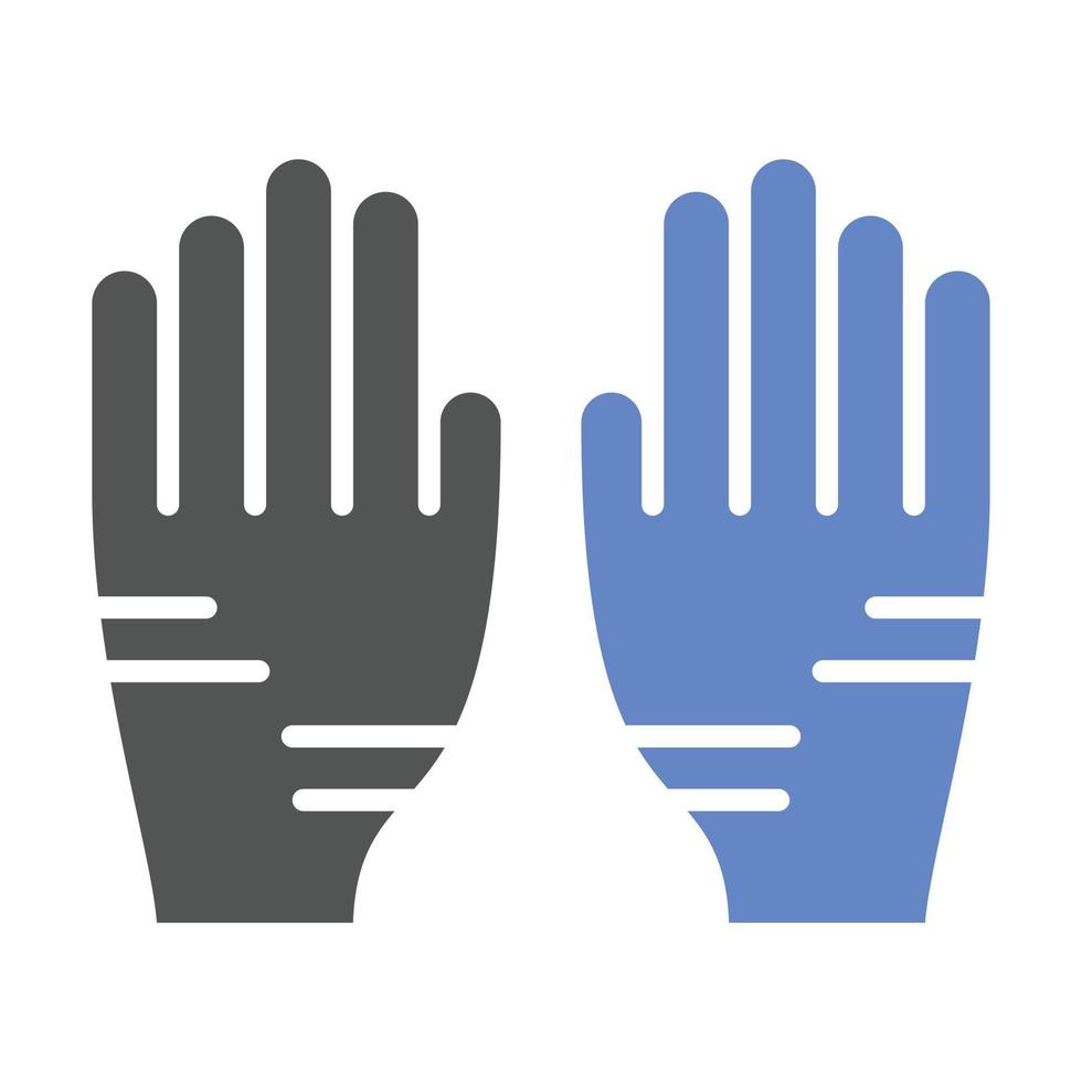 Electrician Gloves Icon Style vector