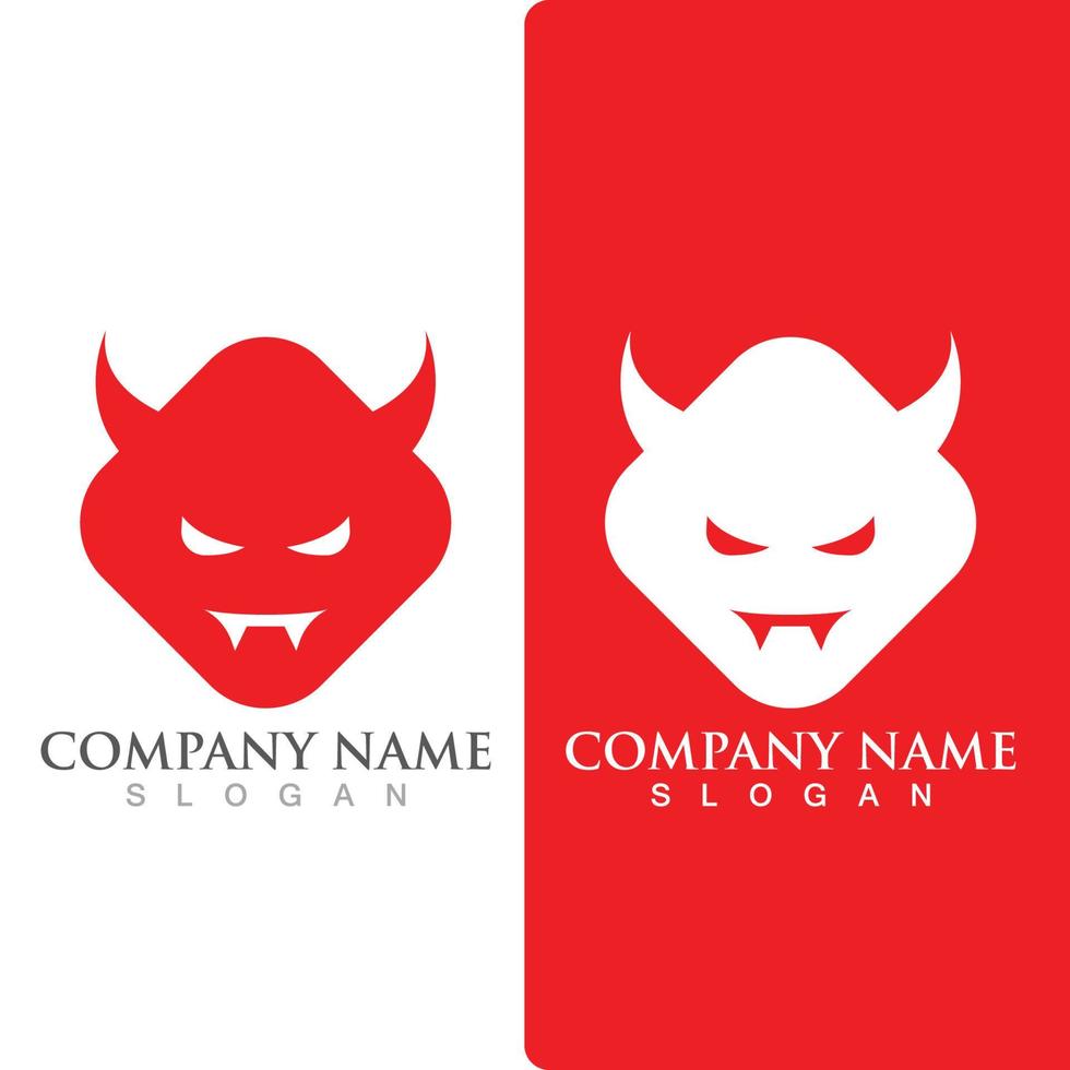 Devil horn logo Vector icon