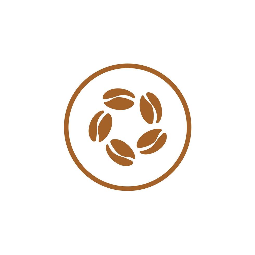 vector de icono de grano de café