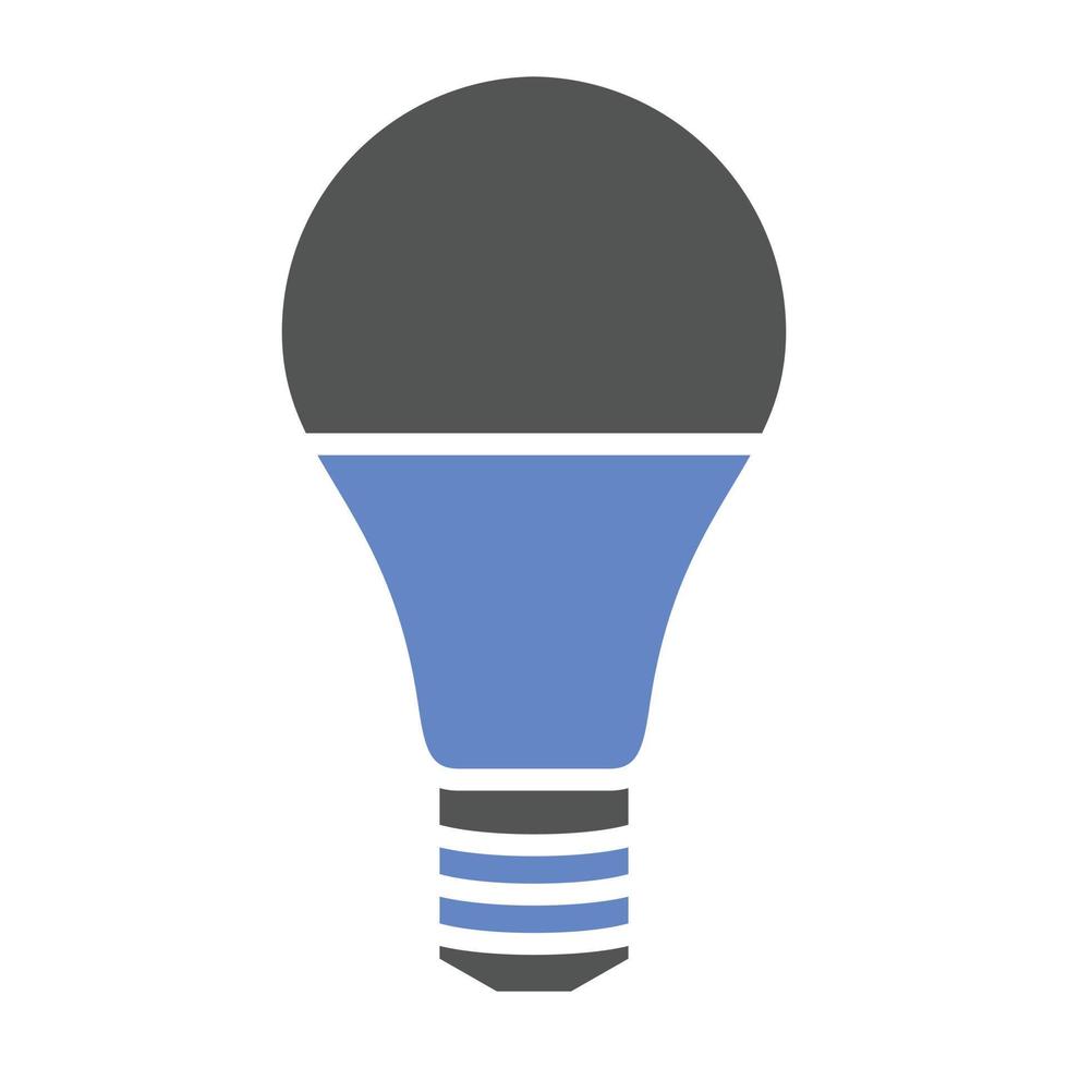 estilo de icono de lámpara led vector