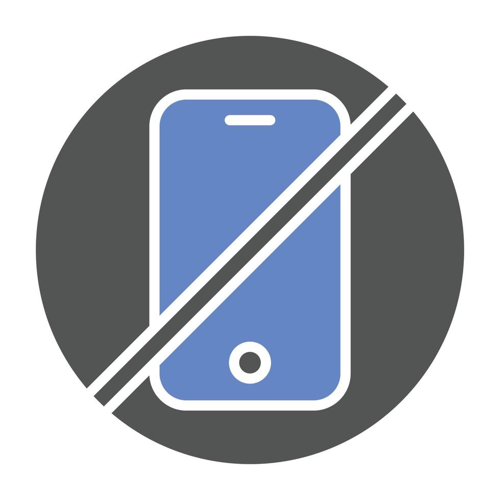 No Phone Icon Style vector