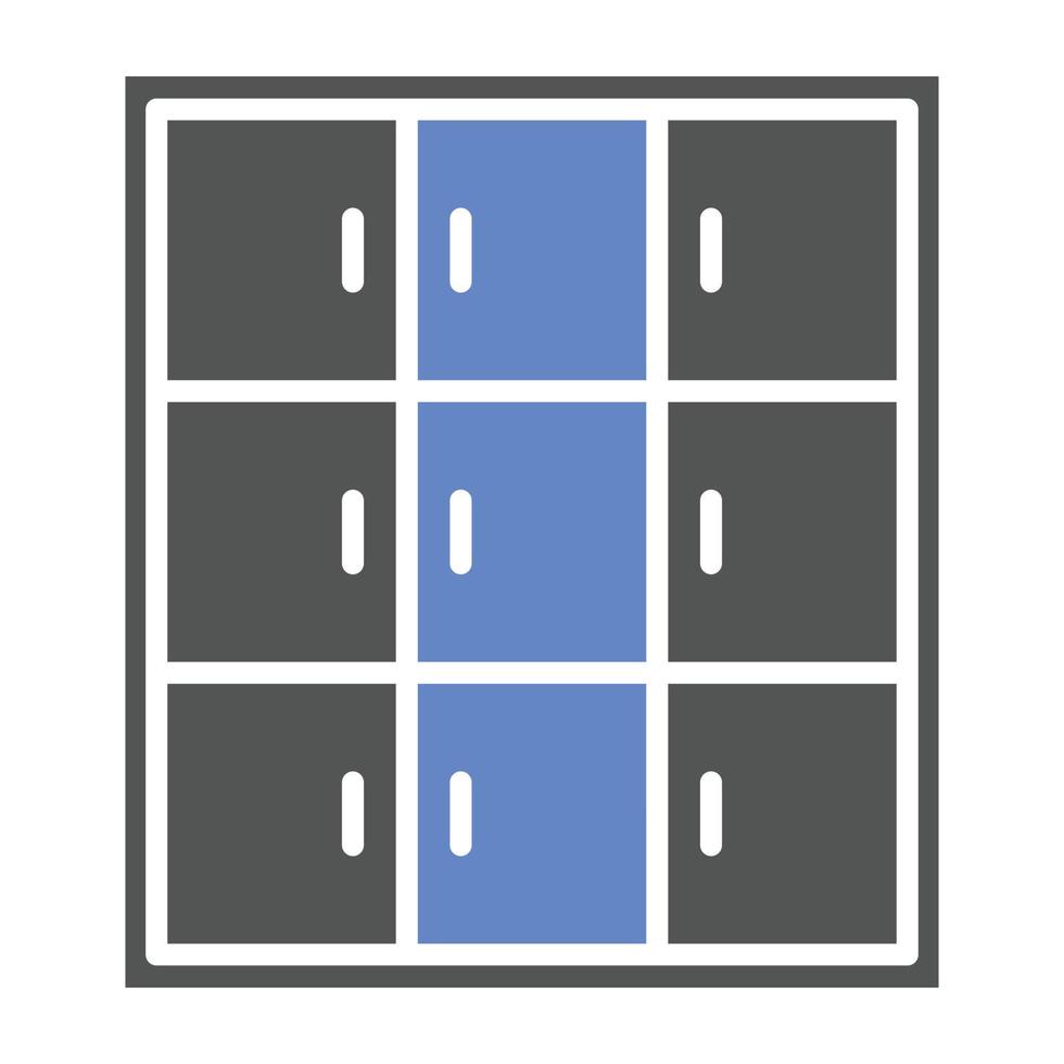 Library Locker Icon Style vector