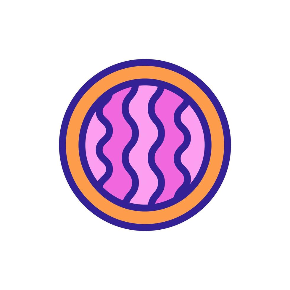 Biscuit cookie icon vector. Isolated contour symbol illustration vector