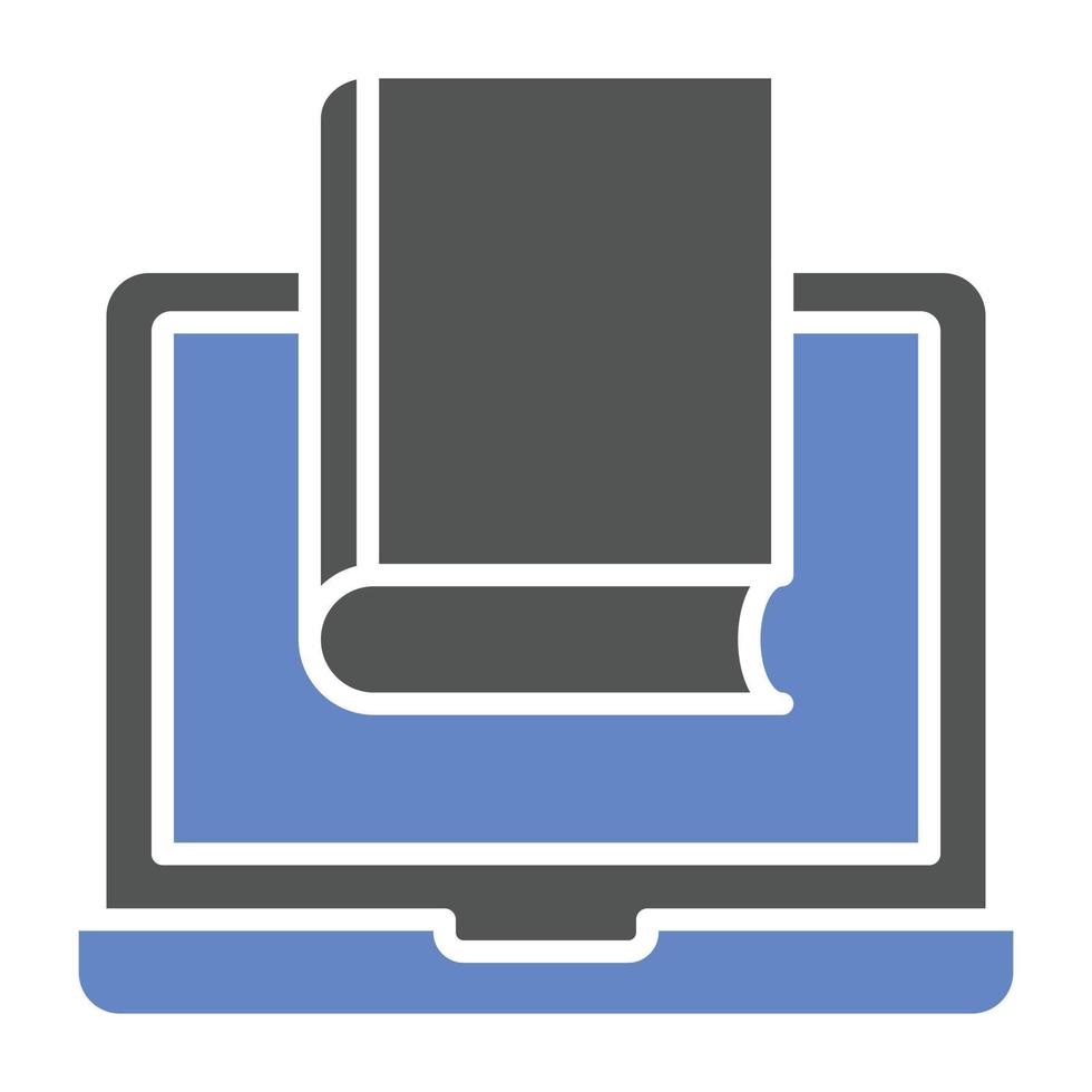 Online Library Icon Style vector