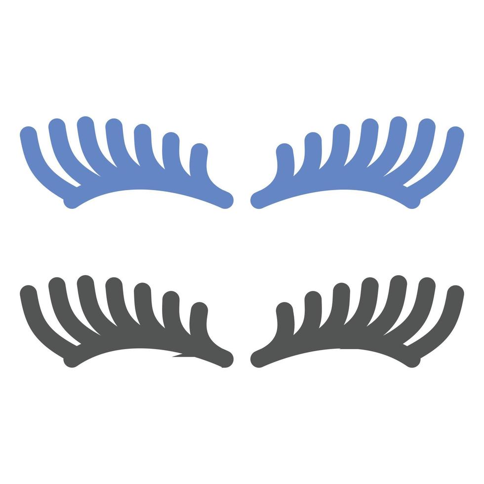 Eyelash Icon Style vector