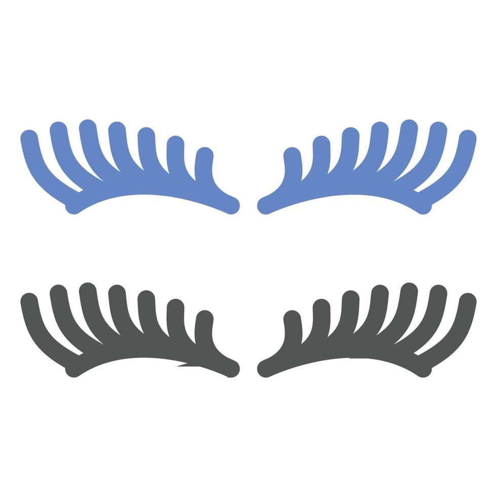 Eyelash Icon Style vector