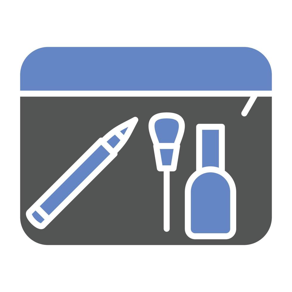 estilo de icono de contenedor de maquillaje vector