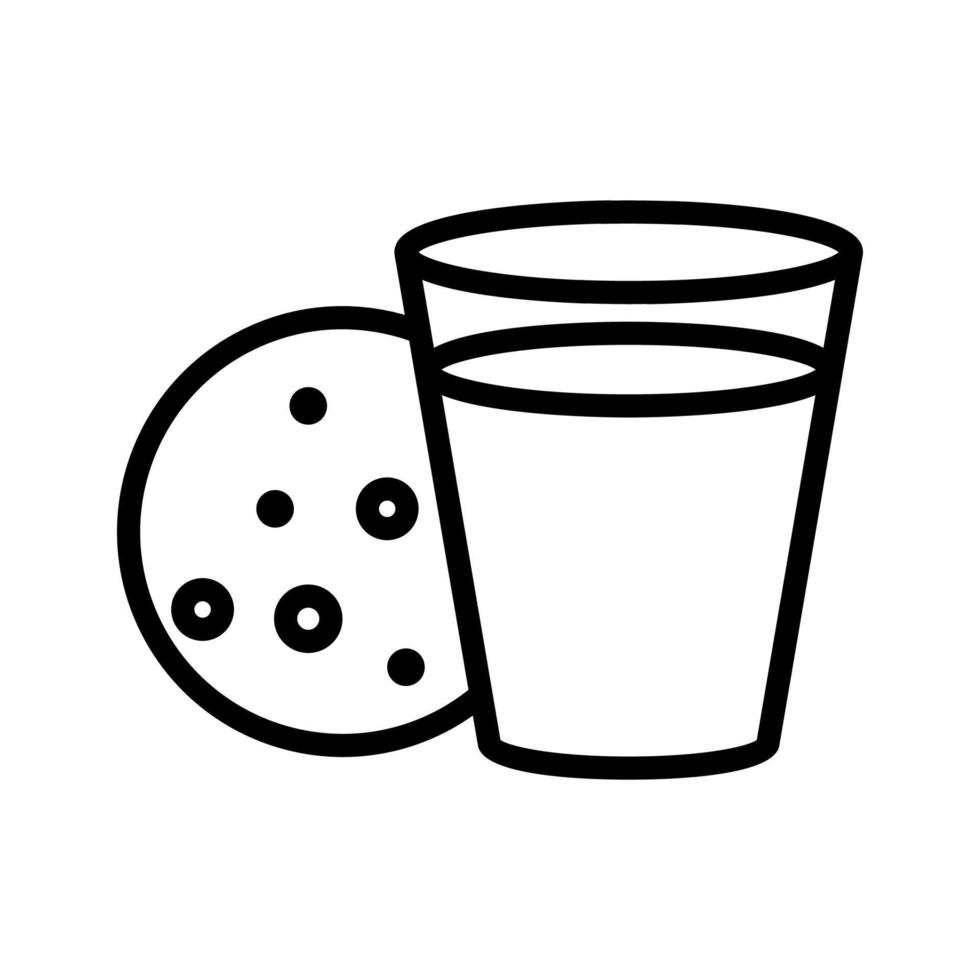 vector de icono de galleta deliciosa. ilustración de símbolo de contorno aislado