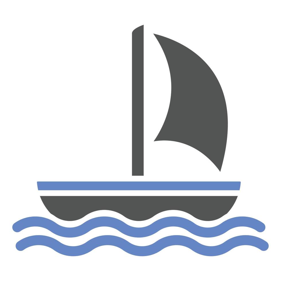 Splash Boat Icon Style vector