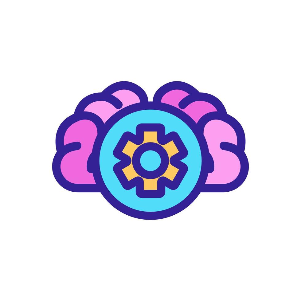 consciousness icon vector. Isolated contour symbol illustration vector