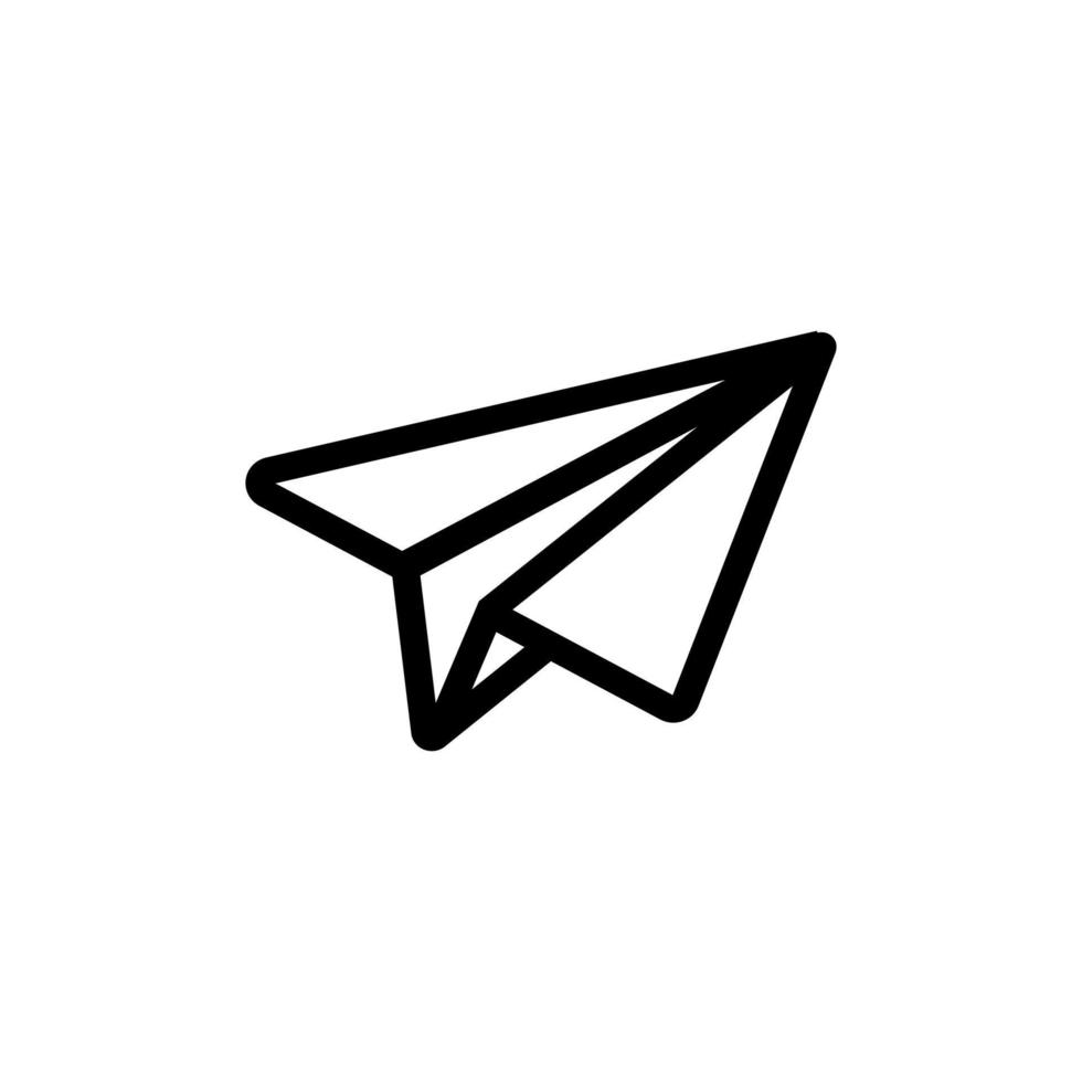 sent the letter icon vector. Isolated contour symbol illustration vector
