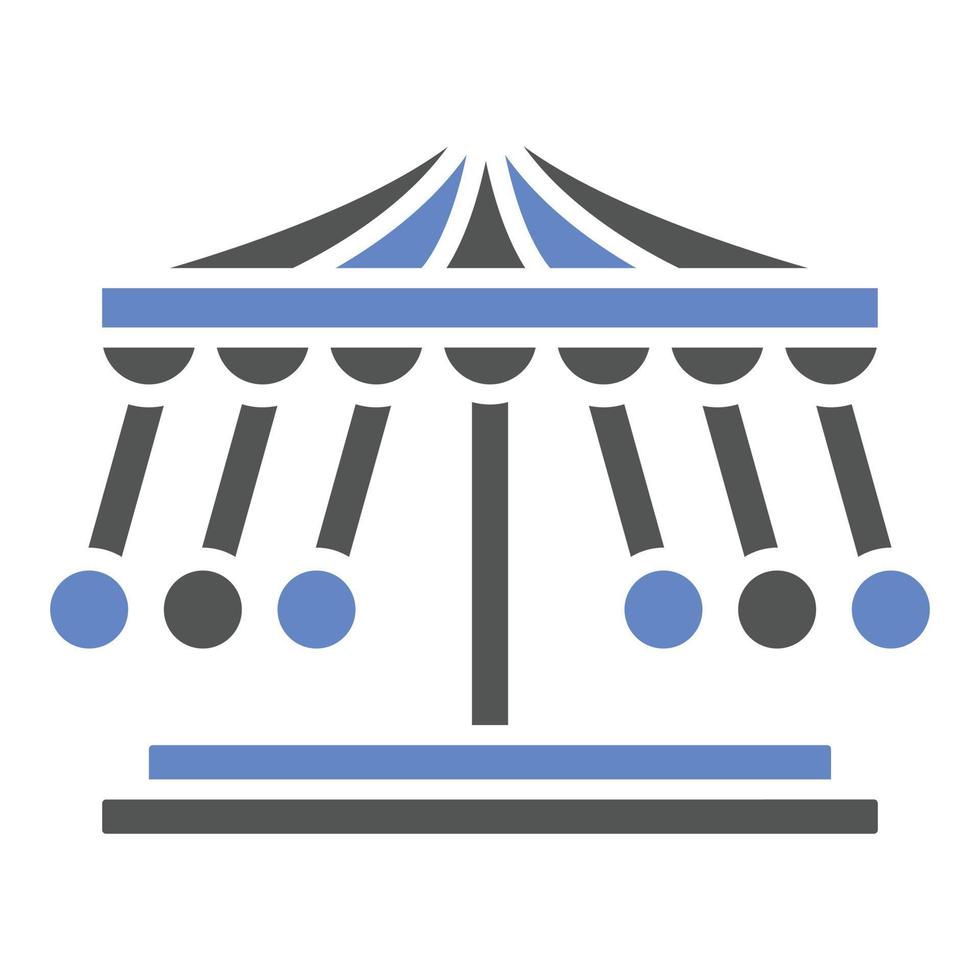 Merry Go Round Icon Style vector