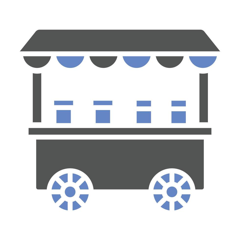 Toffee Apple Stall Icon Style vector