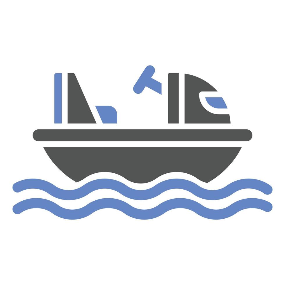 Bumper Boats Icon Style vector