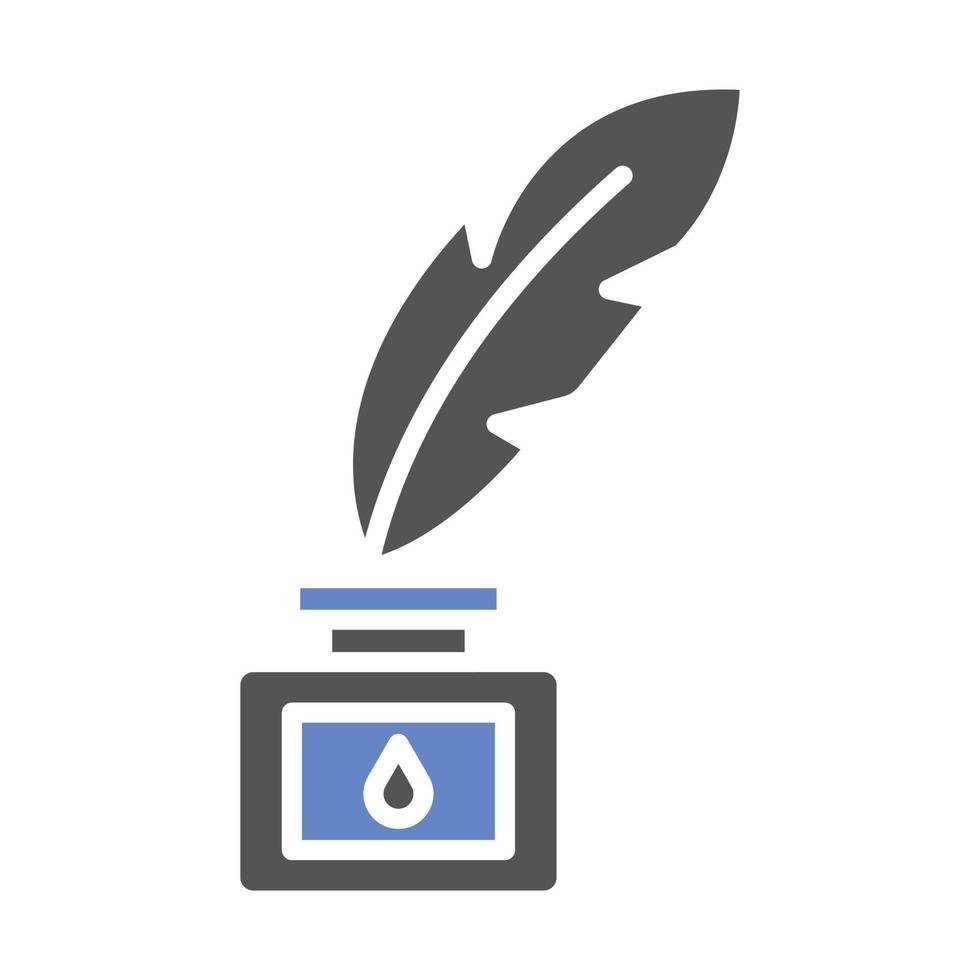 Feather And Ink Icon Style vector