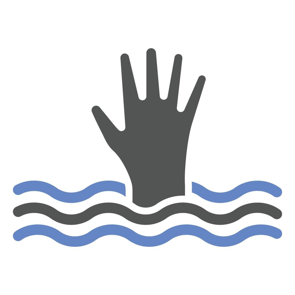 Drown Icon Style vector