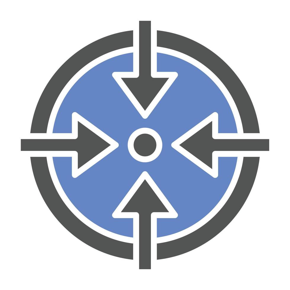estilo de icono de zona azul vector