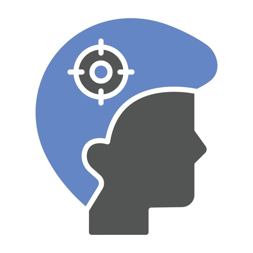 Headshot Icon Style vector