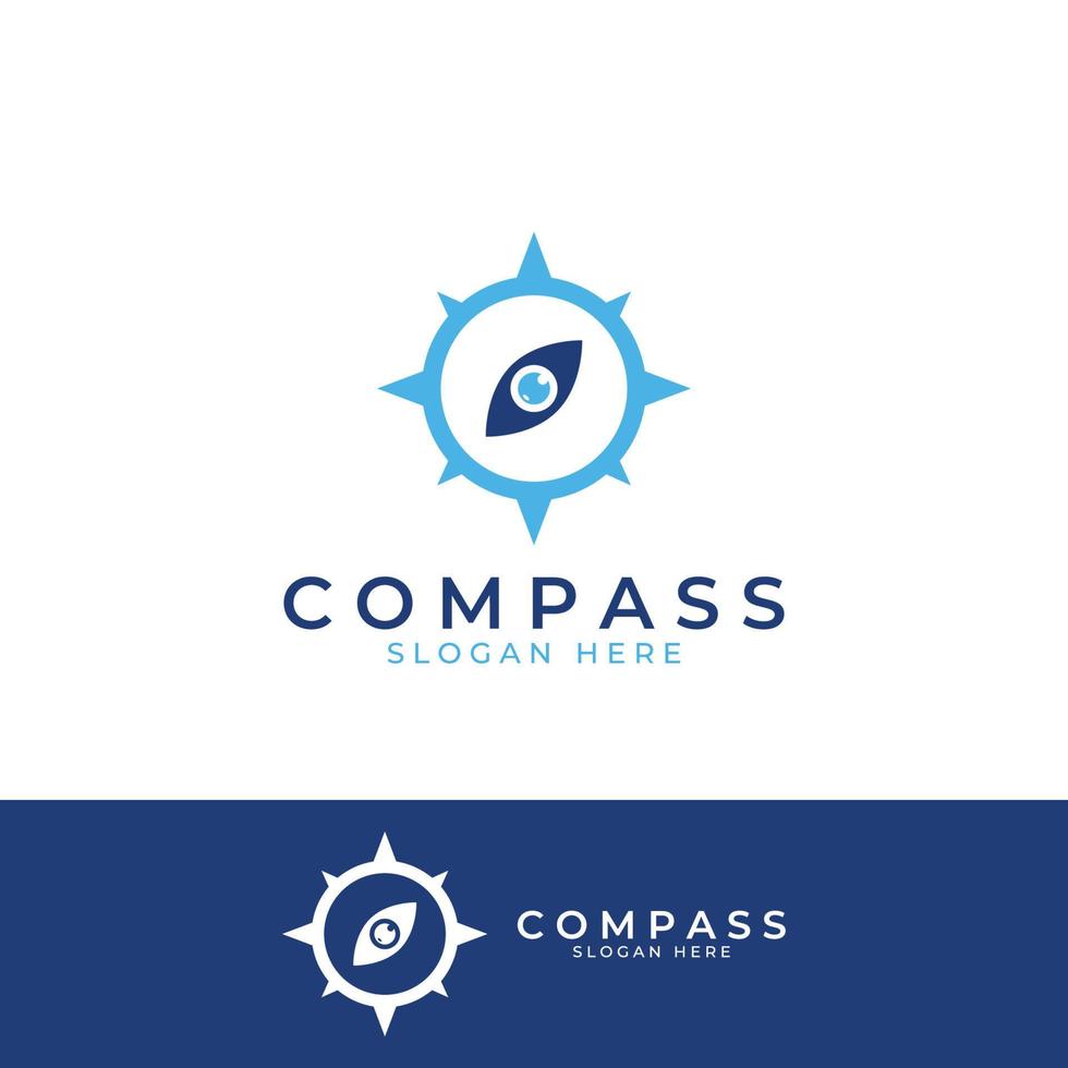 Compass logo, directional guide or pandom. Compass logo icon vector illustration template.