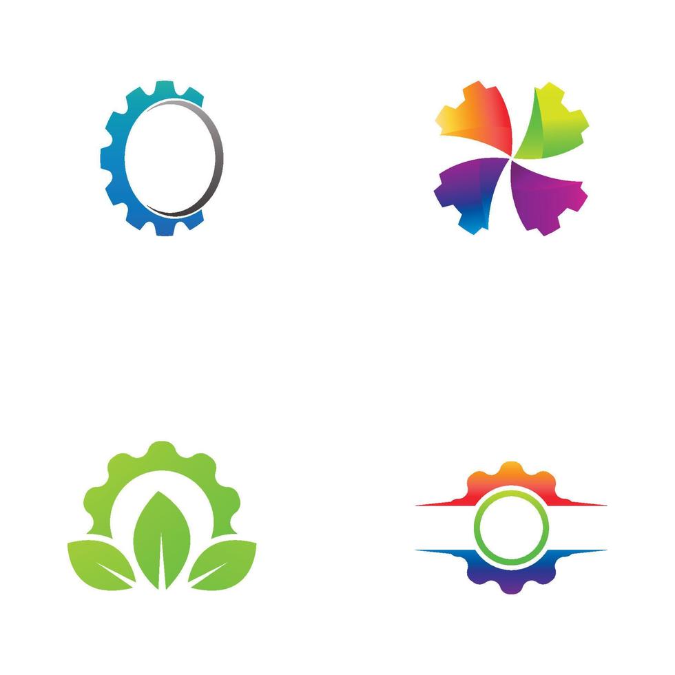 engranaje, logotipo, plantilla, vector, icono, ilustración, diseño vector