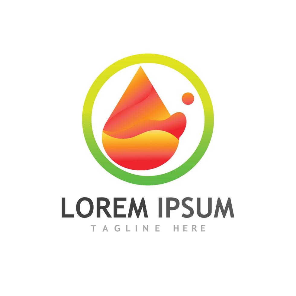 Water drop Logo Template vector