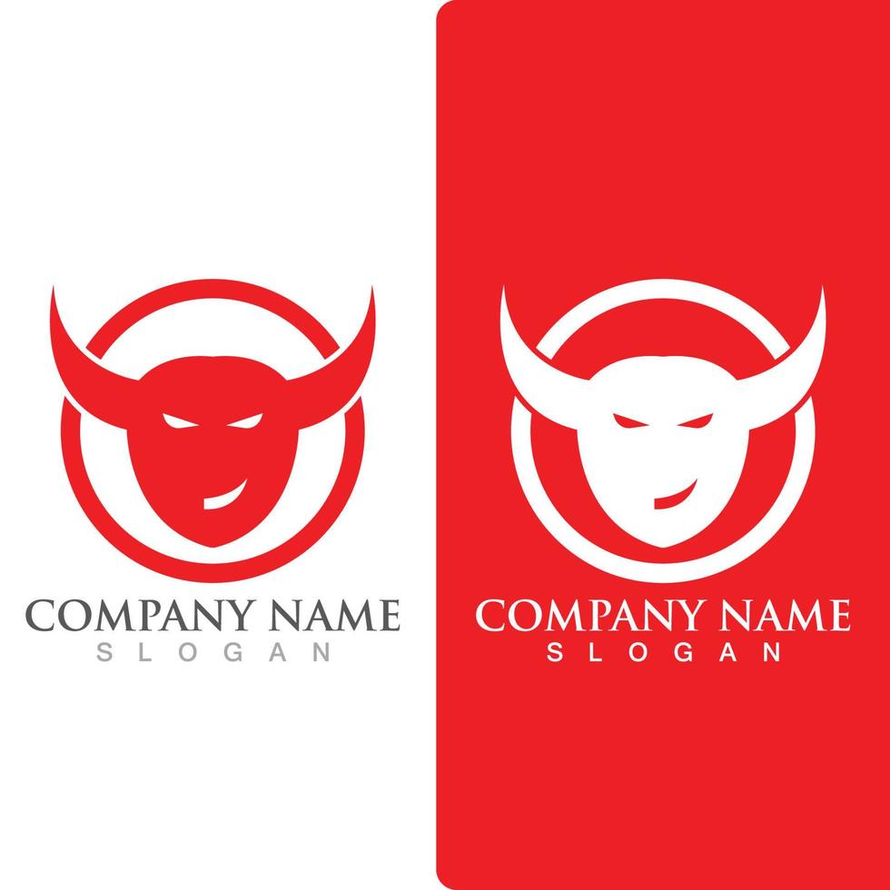 Devil horn logo Vector icon