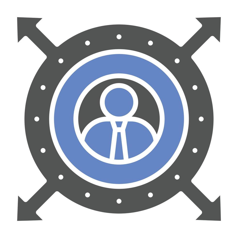 Career Growth Opportunity Icon Style vector