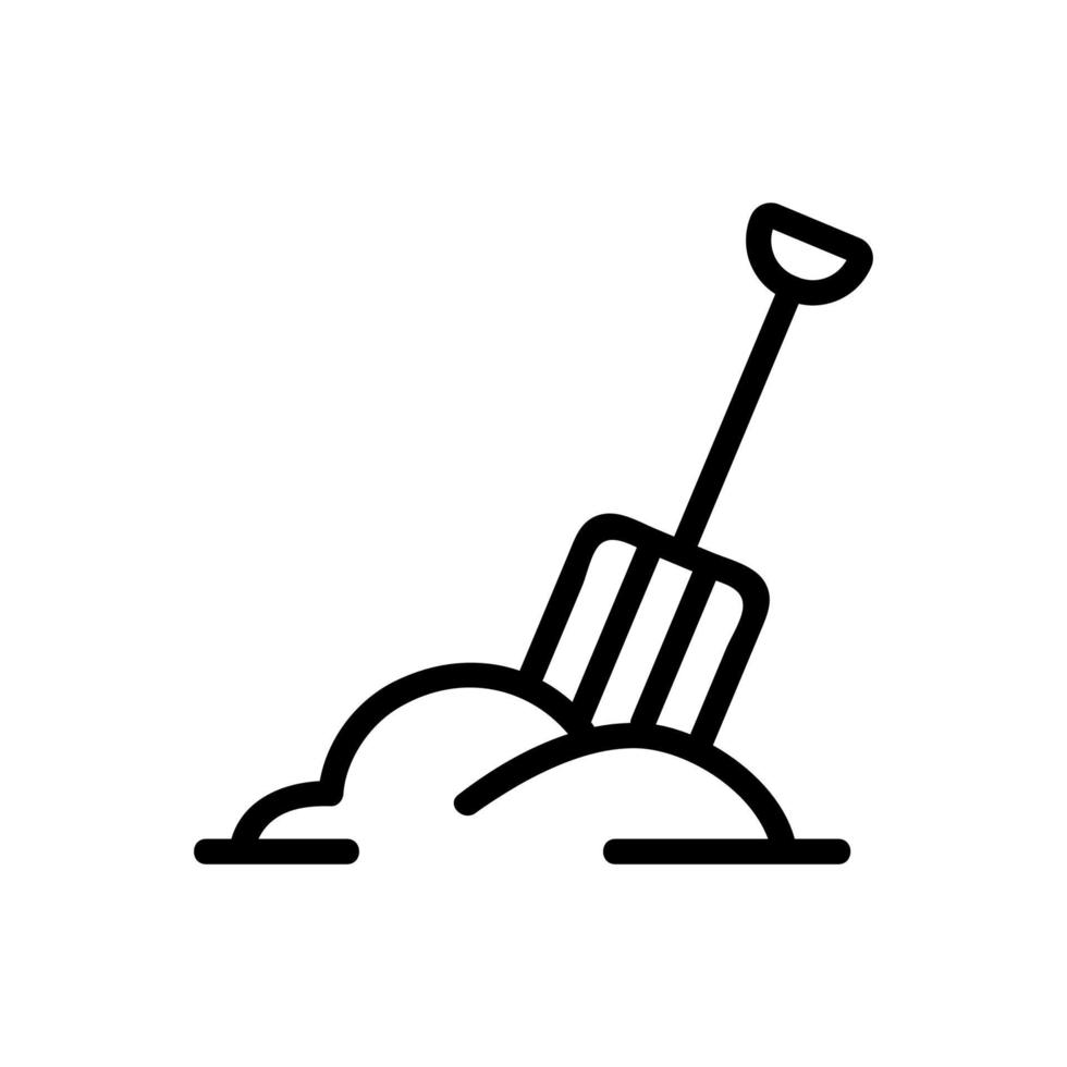 compost forks icon vector outline illustration