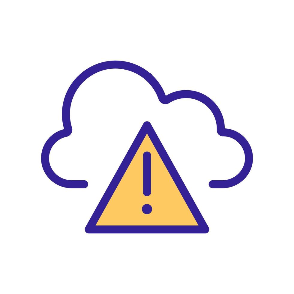cloud storage icon vector. Isolated contour symbol illustration vector